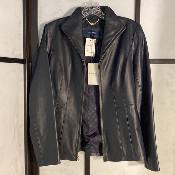 Cole Haan Leather Jacket - Picture 3 of 7
